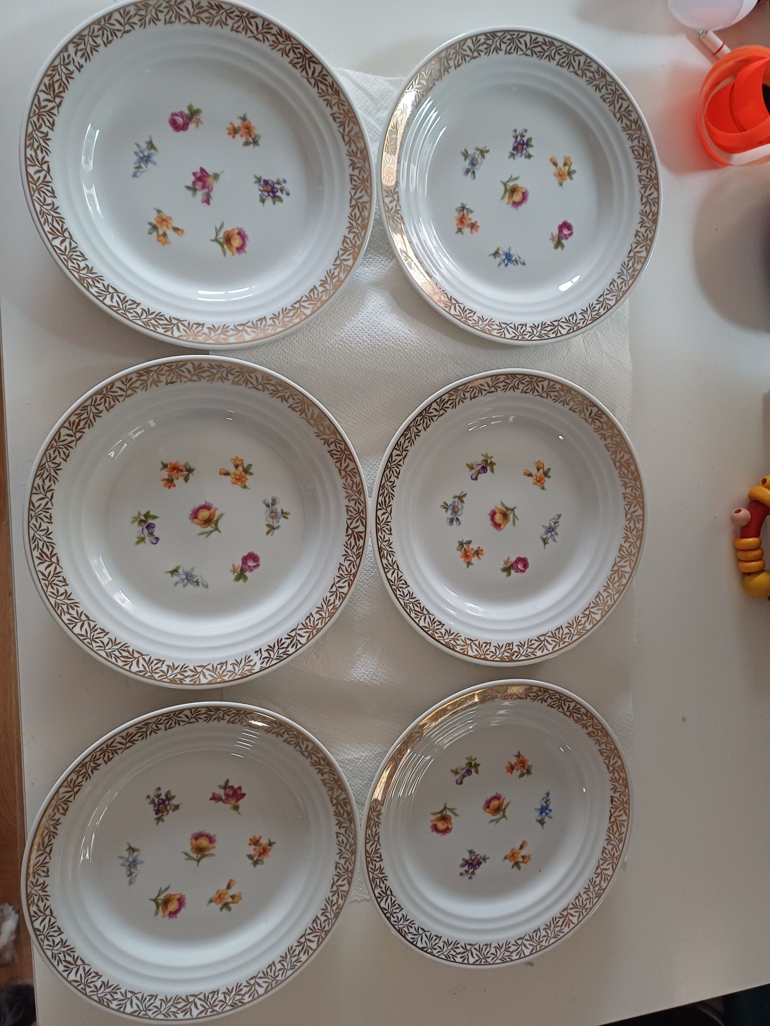 6 talerzyków porcelanowych Weimar