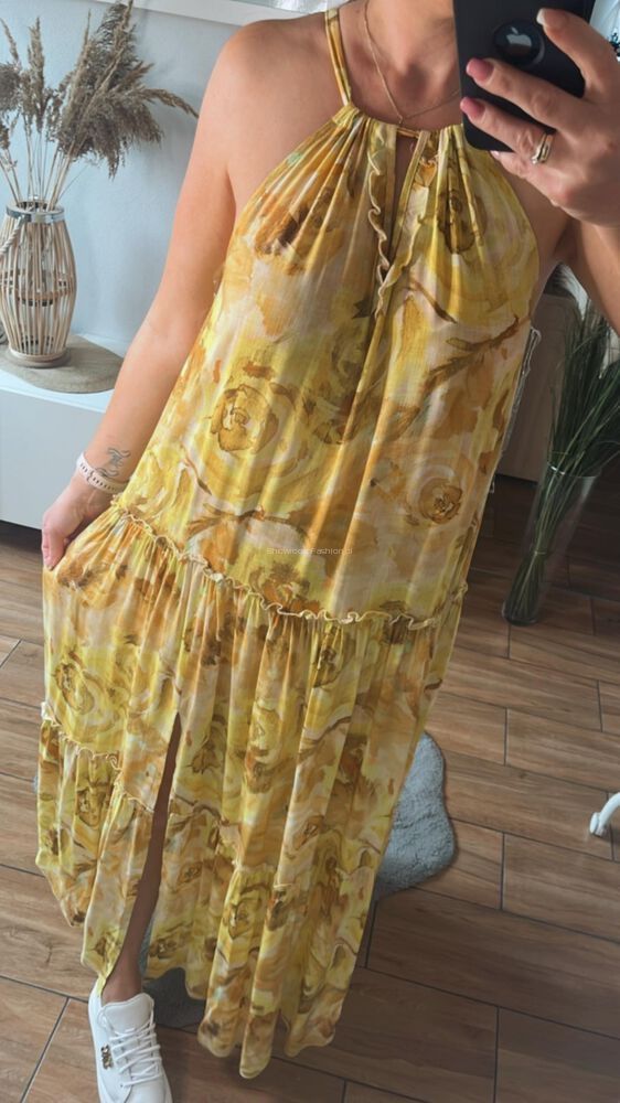 By o la la sukienka boho rozcięcie one size New %%%