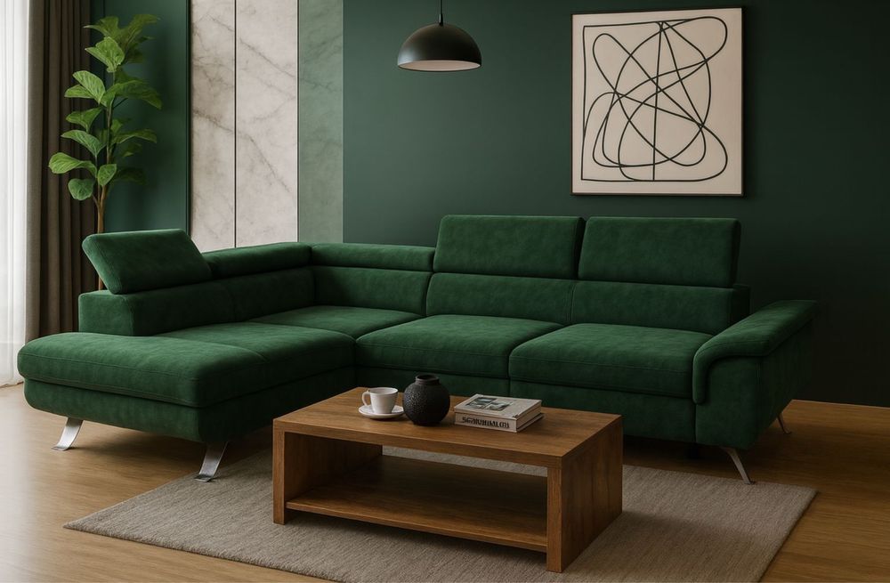 Naroznik Rio Funkcja spania Wybor tkaniny Nowosc