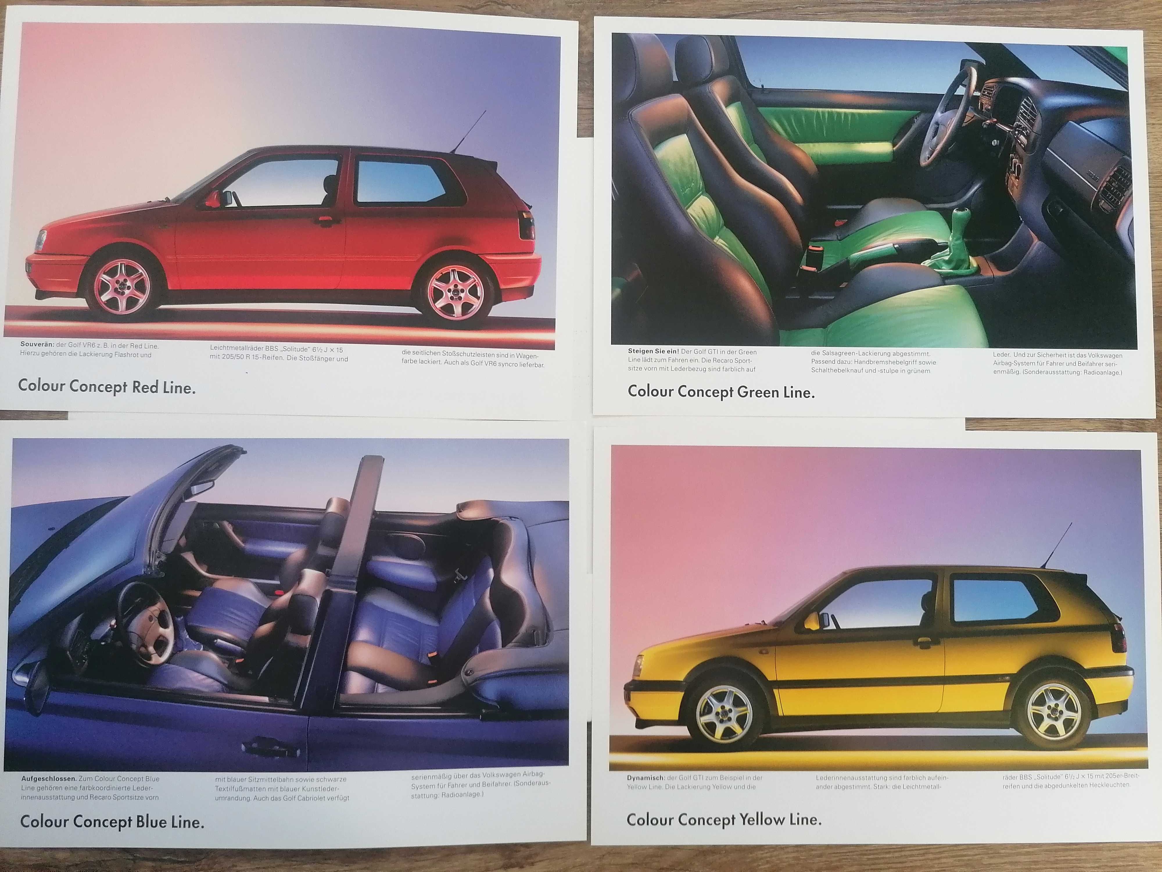 Prospekt VW Golf III Color Concept