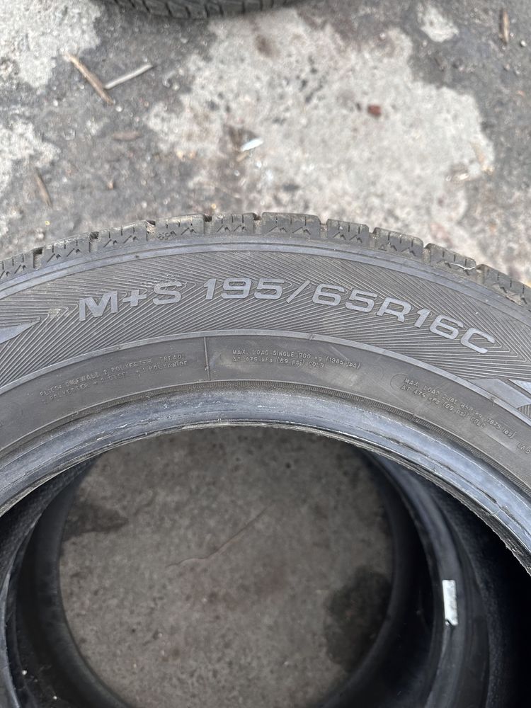 Пара шин Goodyear 195/65 R16 C,чудовий стан,з Європи,2018 рік