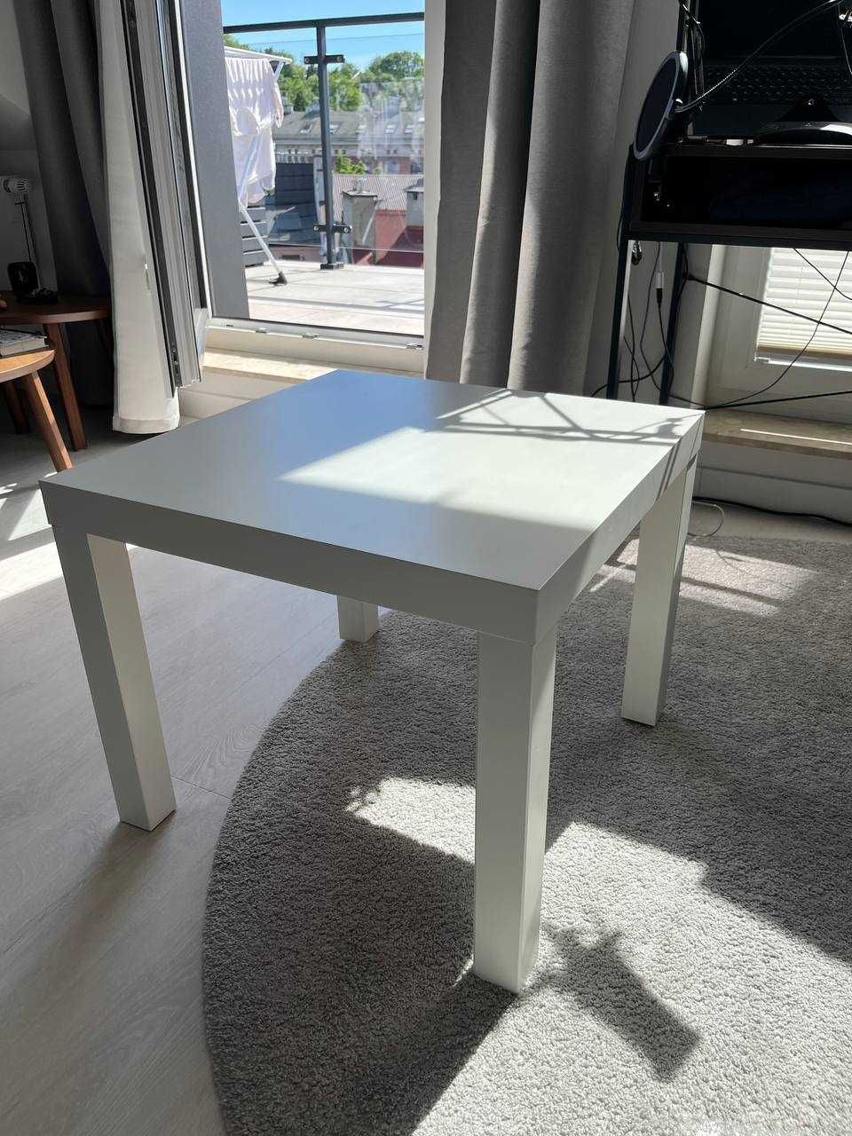 Używany stolik LACK, biały, 55x55 cm
