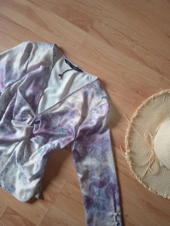 Bluzka liliowa Zara S