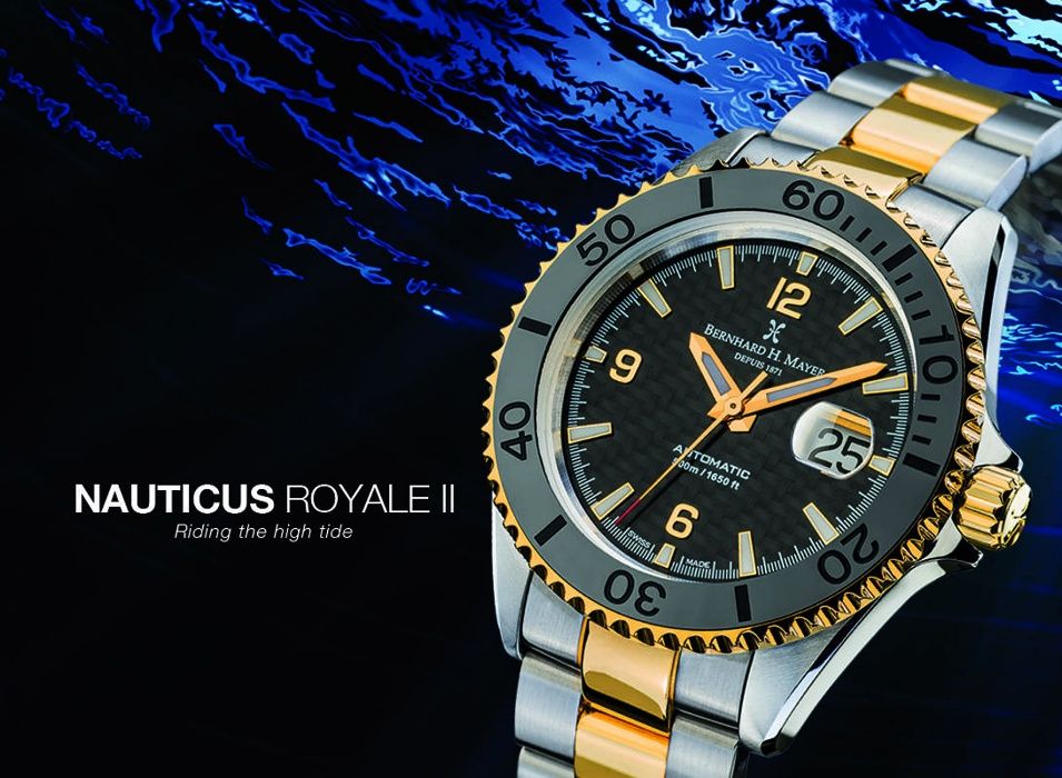 Часы наручные Bernhard H. Mayer Nauticus Royale II Sapphire Watch Limi