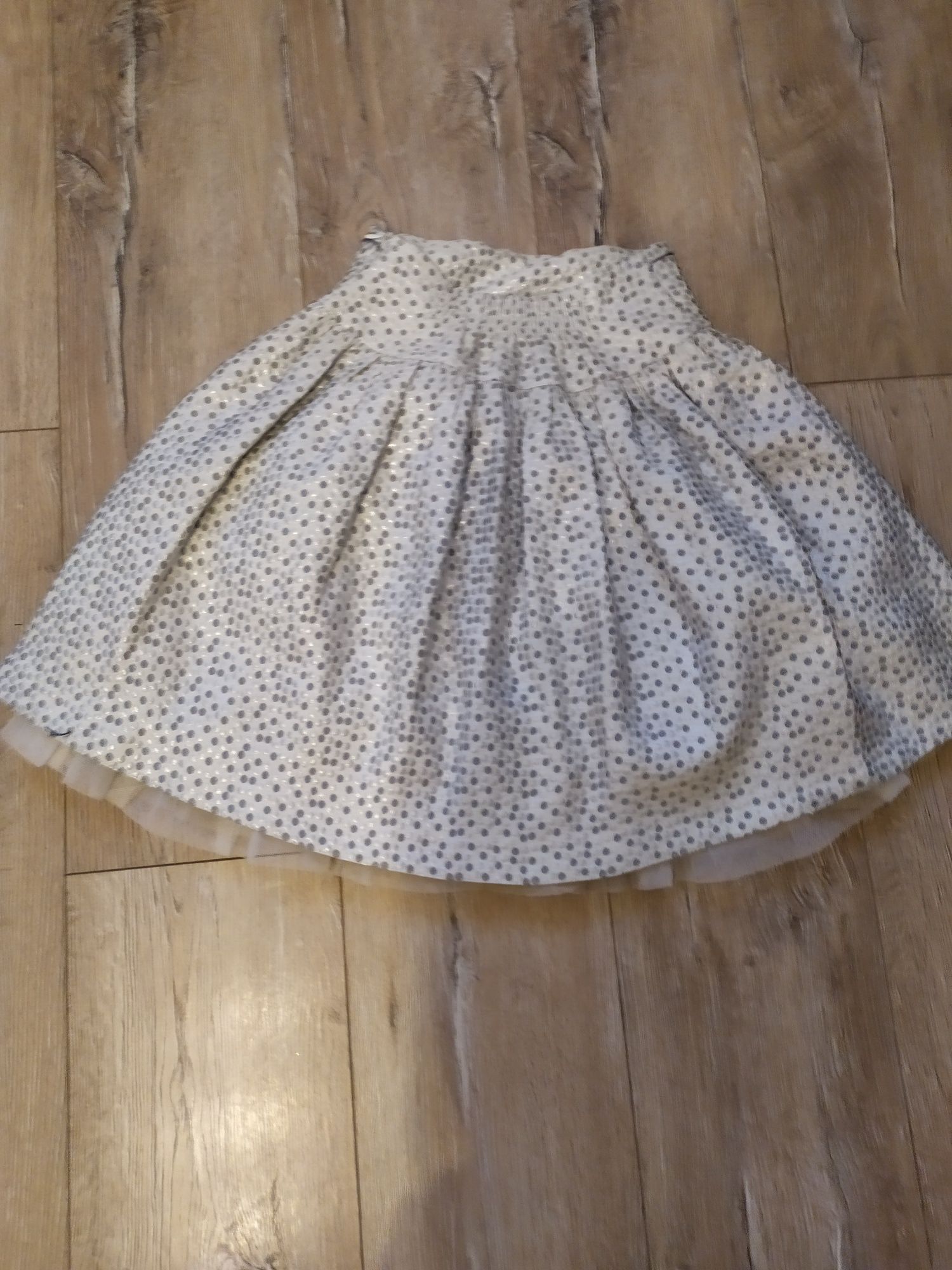 Spódnica srebrna 146cm