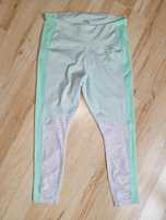 Tchibo Legginsy lady L pastelowe seledynowe getry elastic  fitness yog