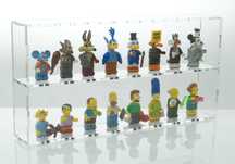 Pudełko na 16 figurek LEGO chroni prze kurzem, UV Minifigure Gablotka