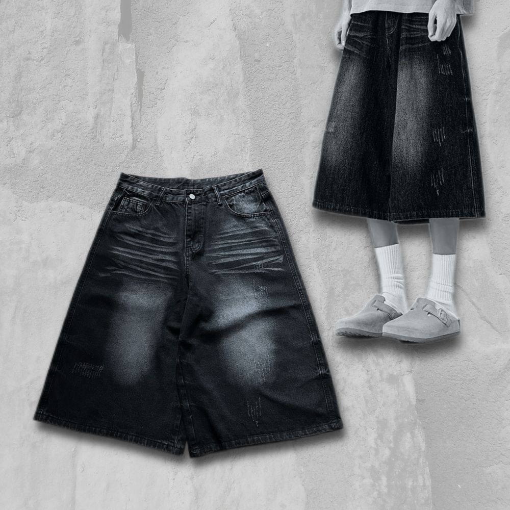 Opium Baggy shorts jaded stussy широкі джинсові шорти беггі sk8 rap