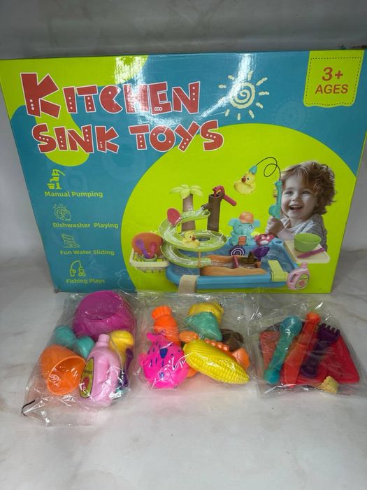 Іграшка-мийка. ігрова кухонна іграшка. Риболовля для дітей