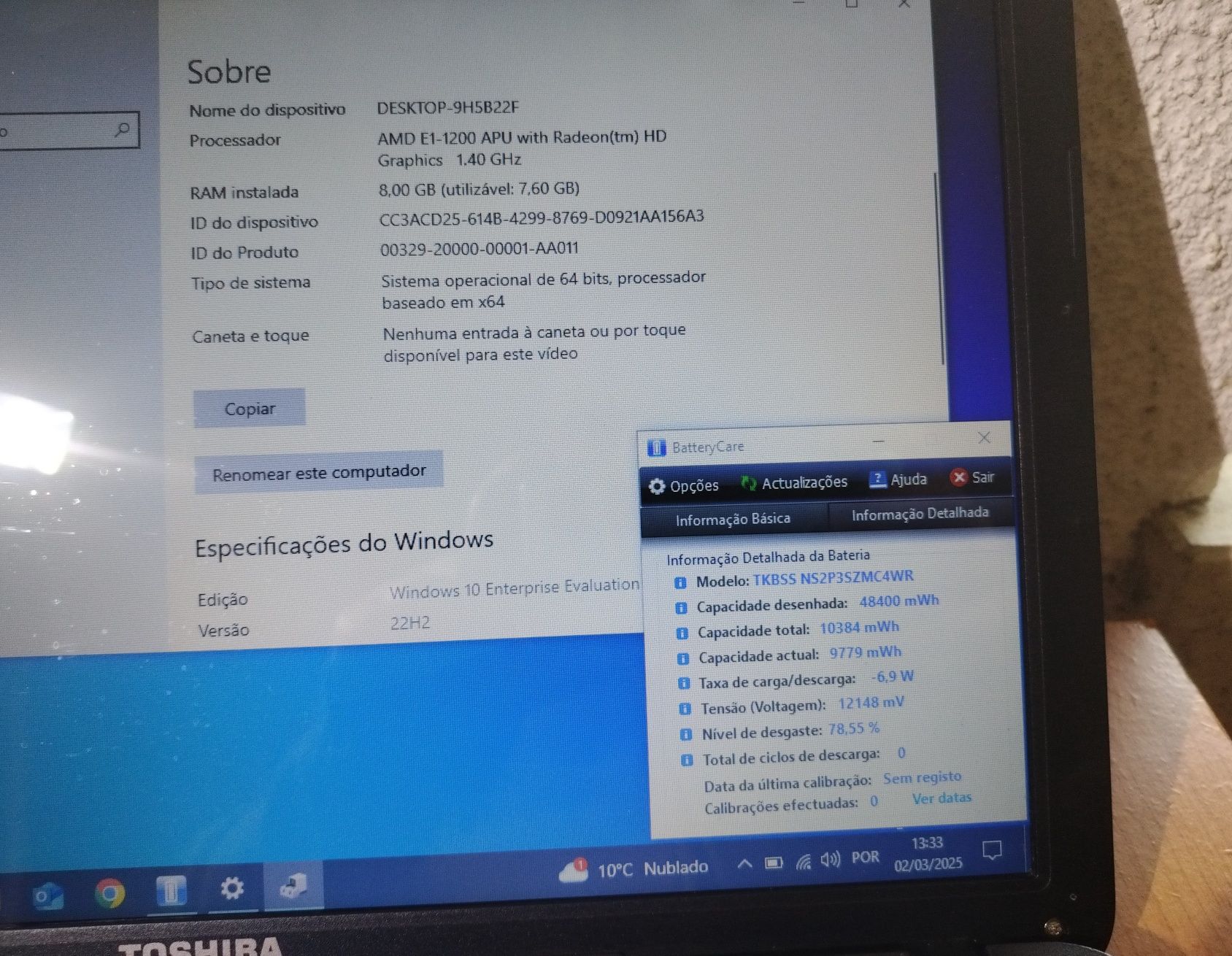 Toshiba Satellite C850D-101