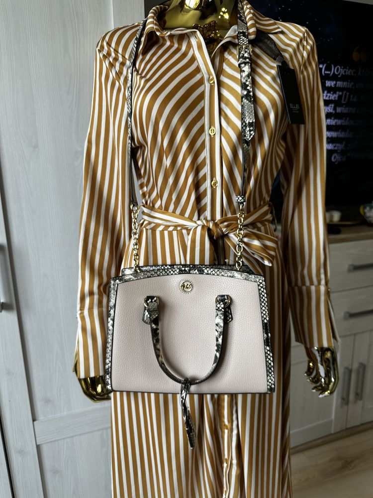 Michael Kors Chantal piękna torba na ramię skóra naturalna