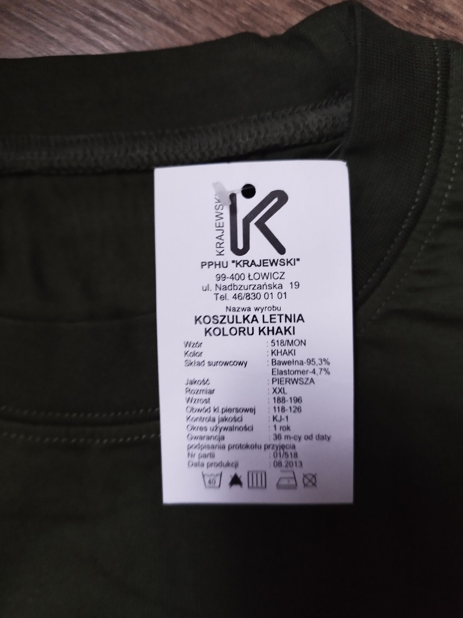 Koszulka spodenki khaki XXL