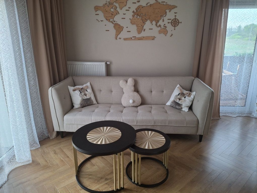 Sofa 3 osobowa beżowa