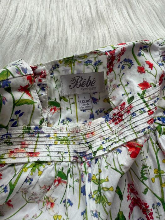 Koszula niemowlęca w kwiaty jak Newbie rozmiar 80/86