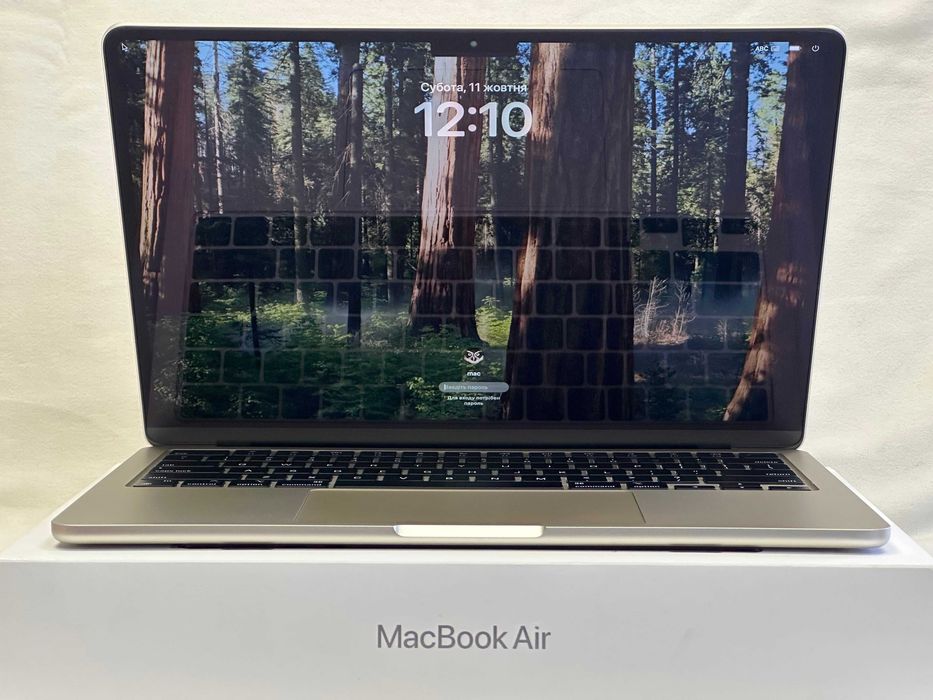 MacBook Air M3 13’ 2024р. 16/256Gb, Starlight- 100% батарея