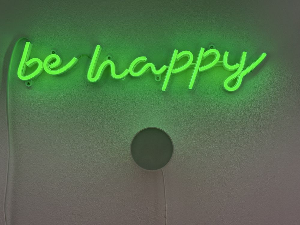 Neon Led „Be happy”