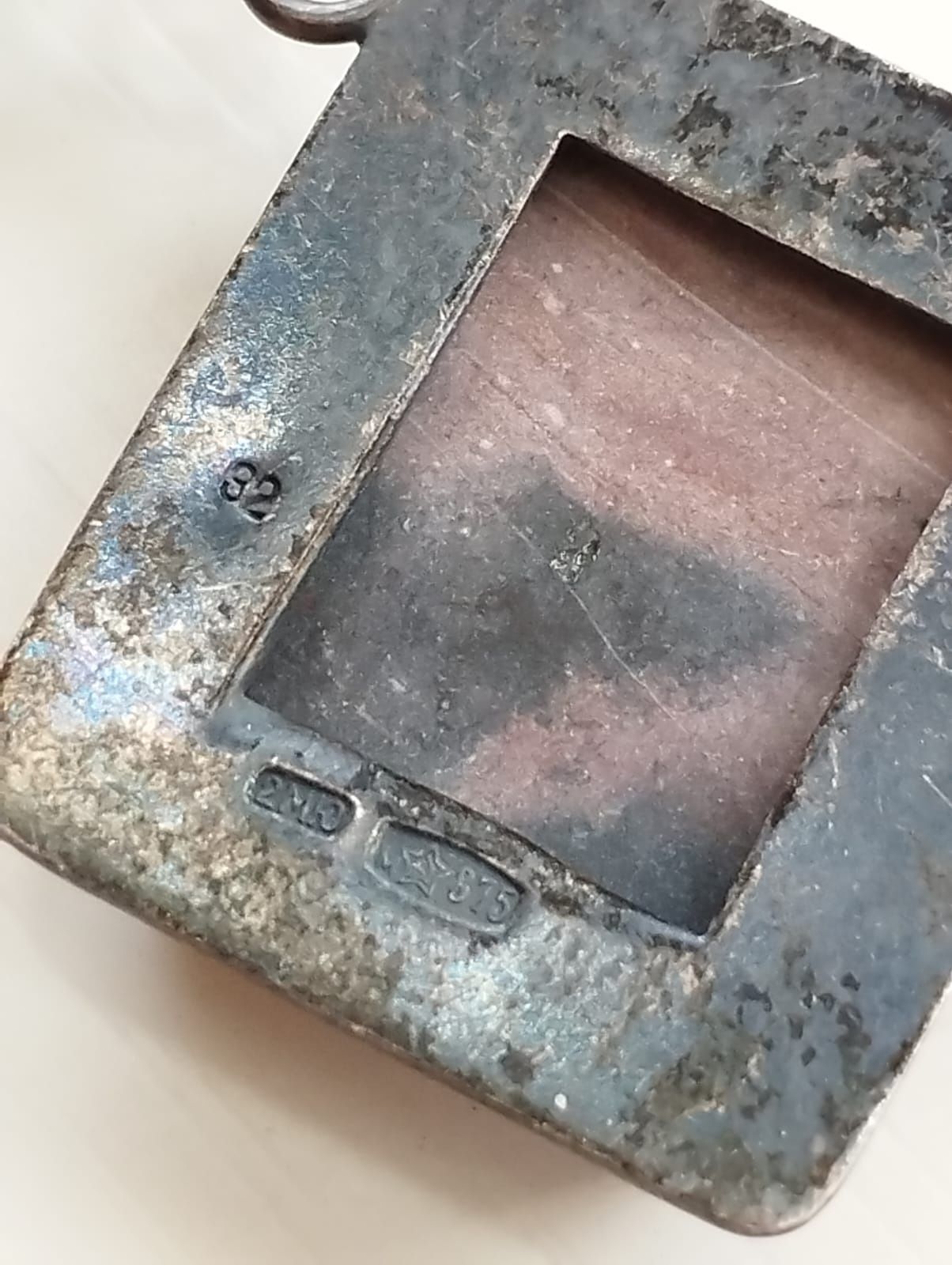 Колье серебро 875проба звезда