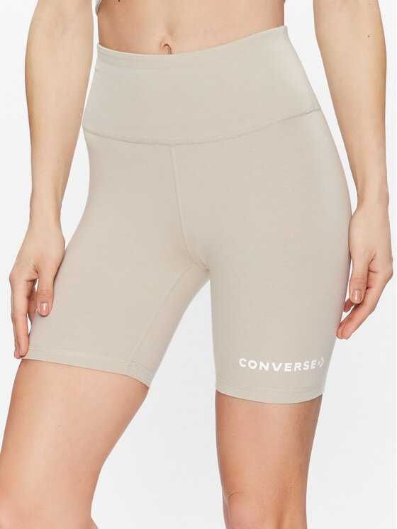 Oryginalne CONVERSE szorty sportowe kolarki beżowe ecru OKAZJA !