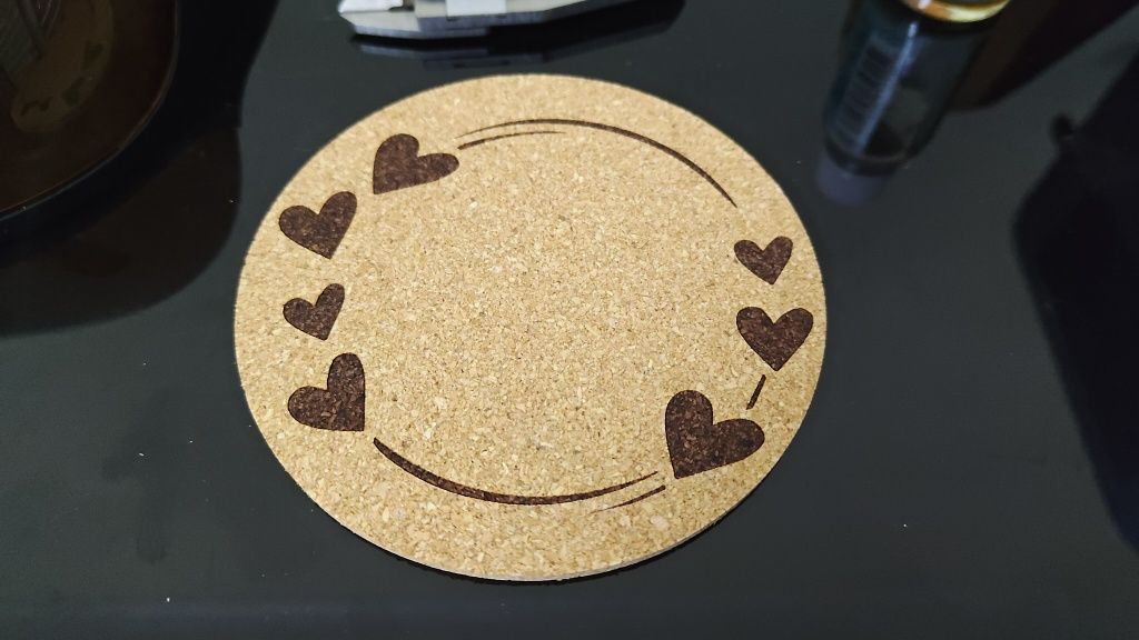 Bases de copos em cortiça personalizados
