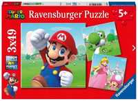 Puzzle Dla Dzieci 3x49 Super Mario, Ravensburger