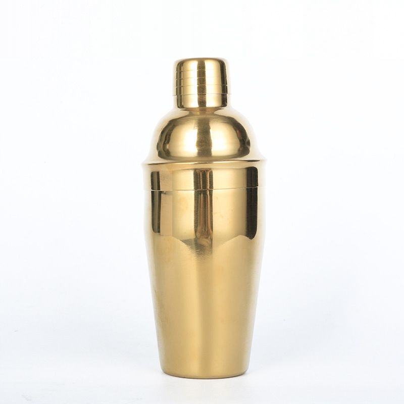 Shaker 550 ml złoty połysk z sitem