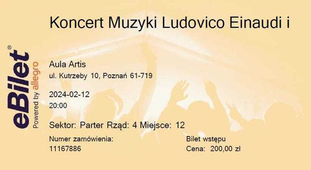 bilet na koncert Ludovico Einaudi i Yann Tiersen