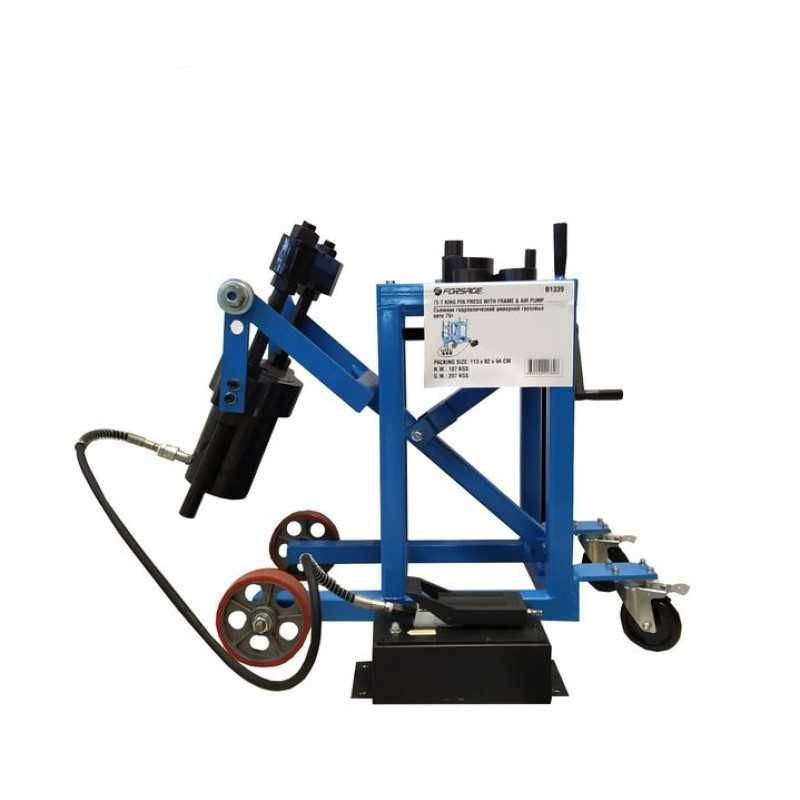 Prasa mobilna pneumatyczna  hydrauliczna DO sworzni 75T wózek sworznie