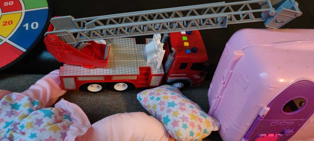 Ogromny zestaw zabawek, lalki, klocki, kuchnia, auto, ciastolina