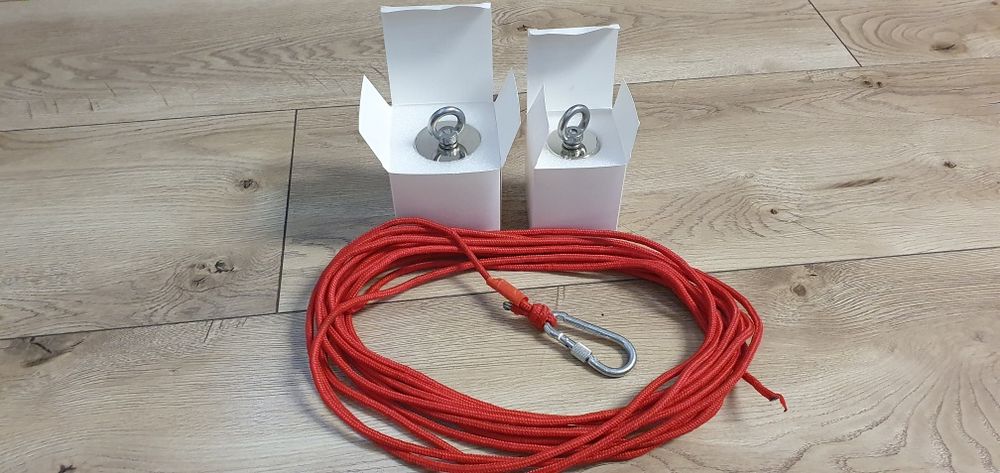 Magnesy deodymowe 2 szt D60, D48 plus sznur