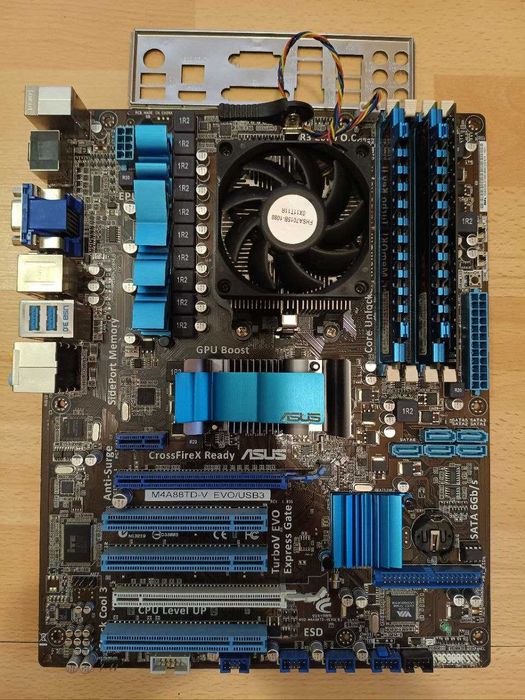 AM3 Asus m4a88td-v evo/usb3 /6gb ddr3/Athlon II X4 640 4ядра 3,0Ghz