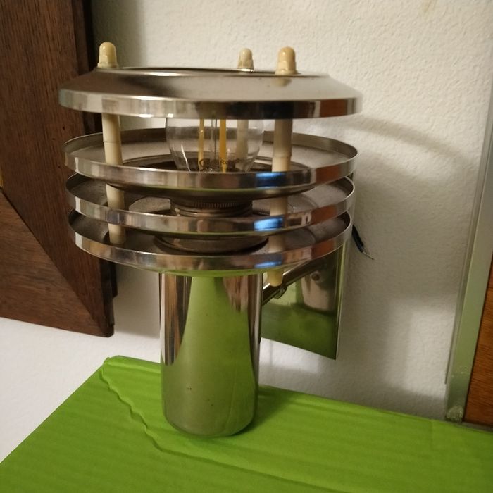 ChromowanyKinkiet, lampa ścienna, PRL , Polam Poznań