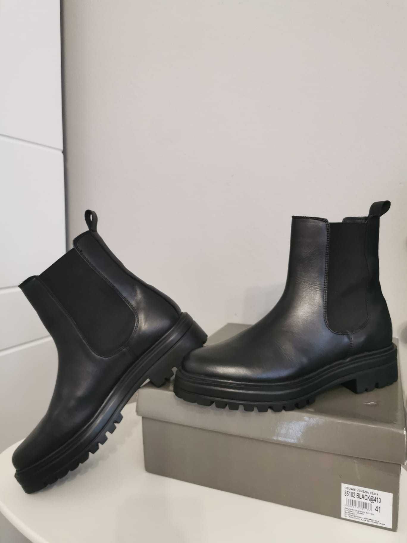 Botki skórzane Venezia rozmiar 41