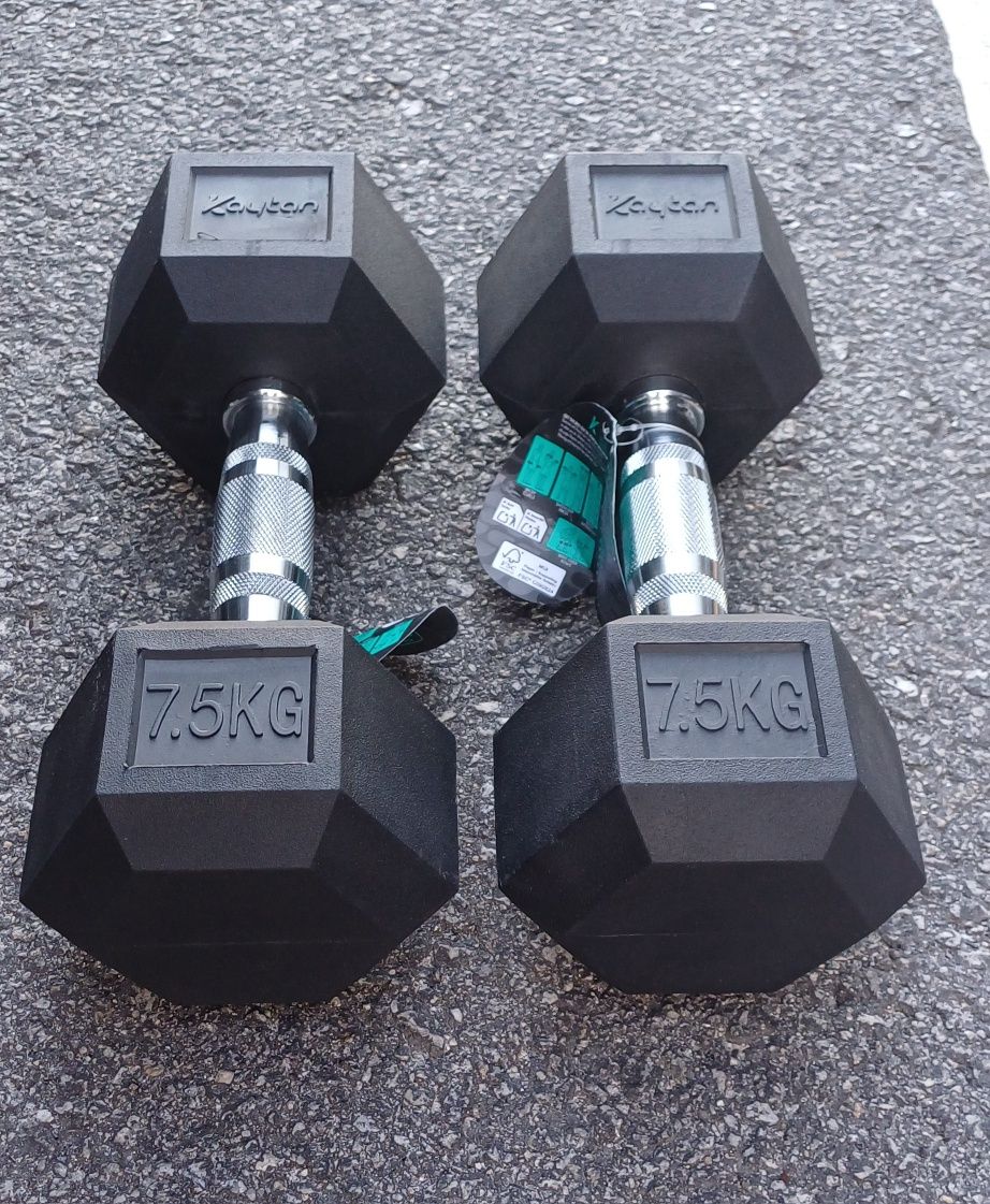 Dumbbells 15kg par (7.5kg cada) novos