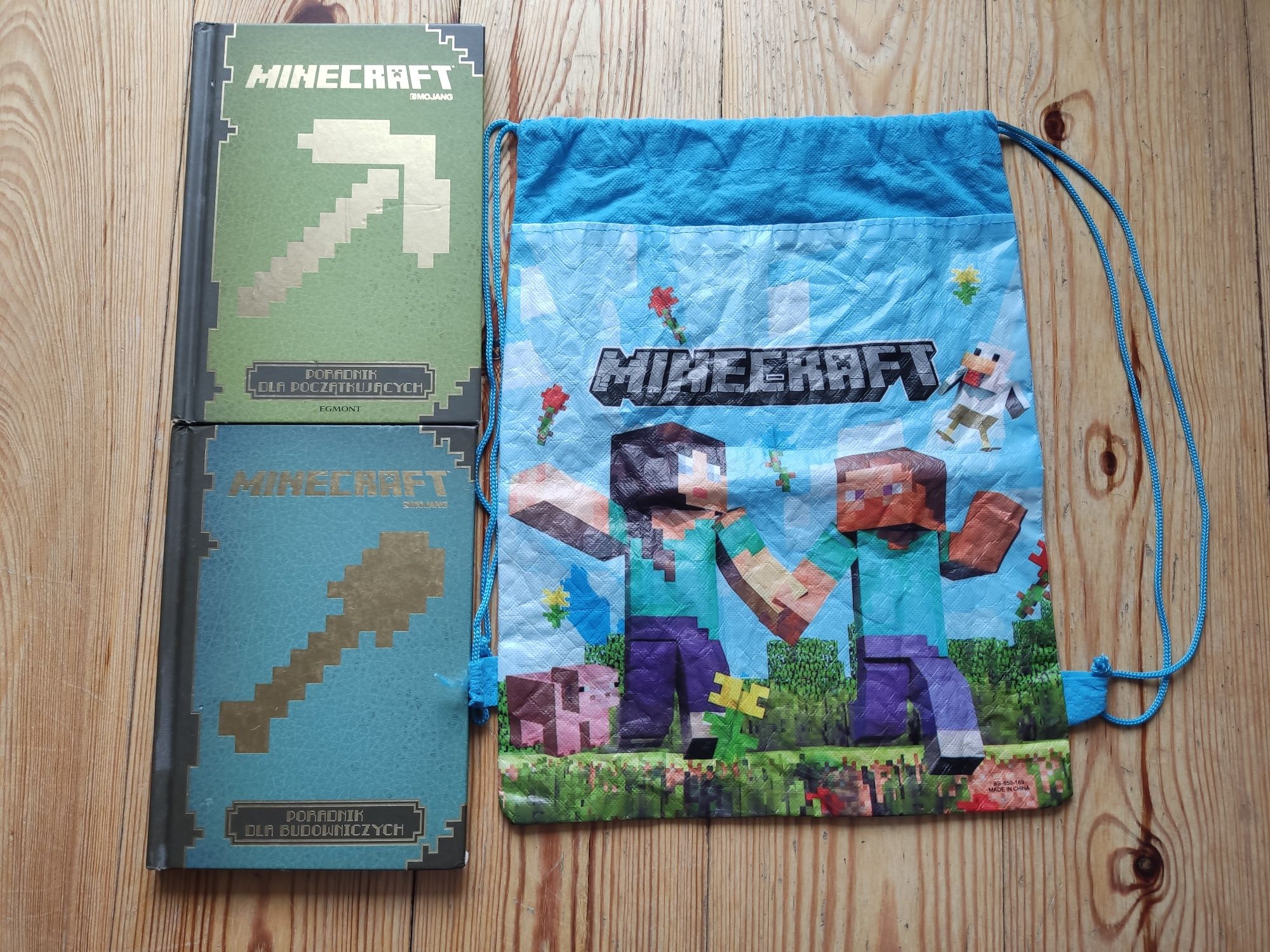 Zestaw 2 poradników minecraft + worek gratis