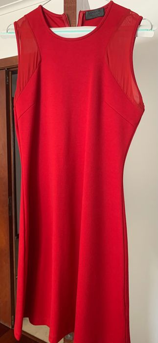 Vestido vermelho, em bom estado, Lanidor, tamanho S
