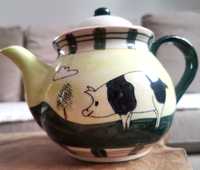 Ręcznie malowany ceramiczny dzbanek do herbaty