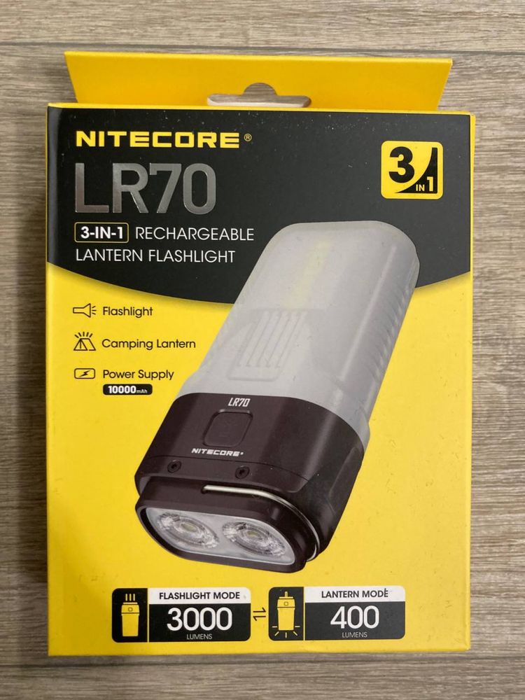 Кемпінговий ліхтар Nitecore LR70 (USB Type-C) з акумулятором