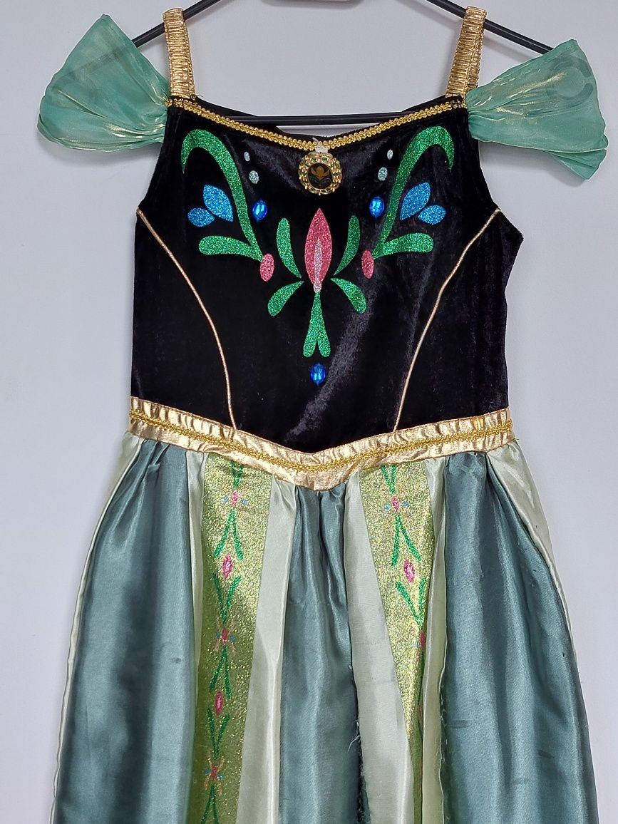 Sukienka Anna Frozen Kraina lodu przebranie na bal r. 134-140