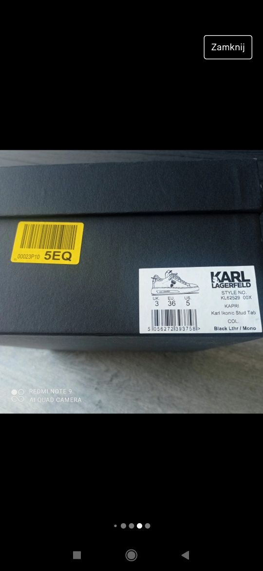 Sneakersy damskie Karl lagerfeld r.36