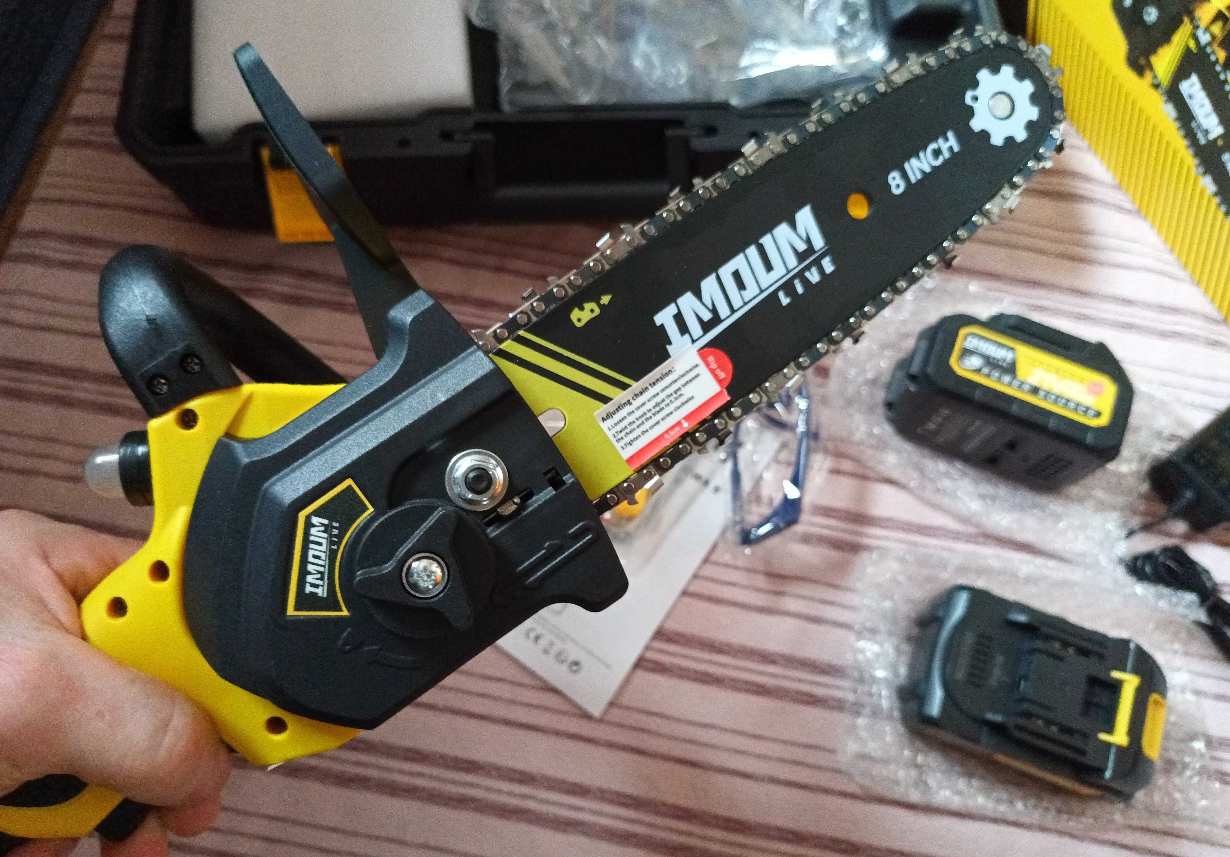 Mini Piła Akumulatorowa Imoum 2x Aku Mocna Lekka Mała Zestaw !