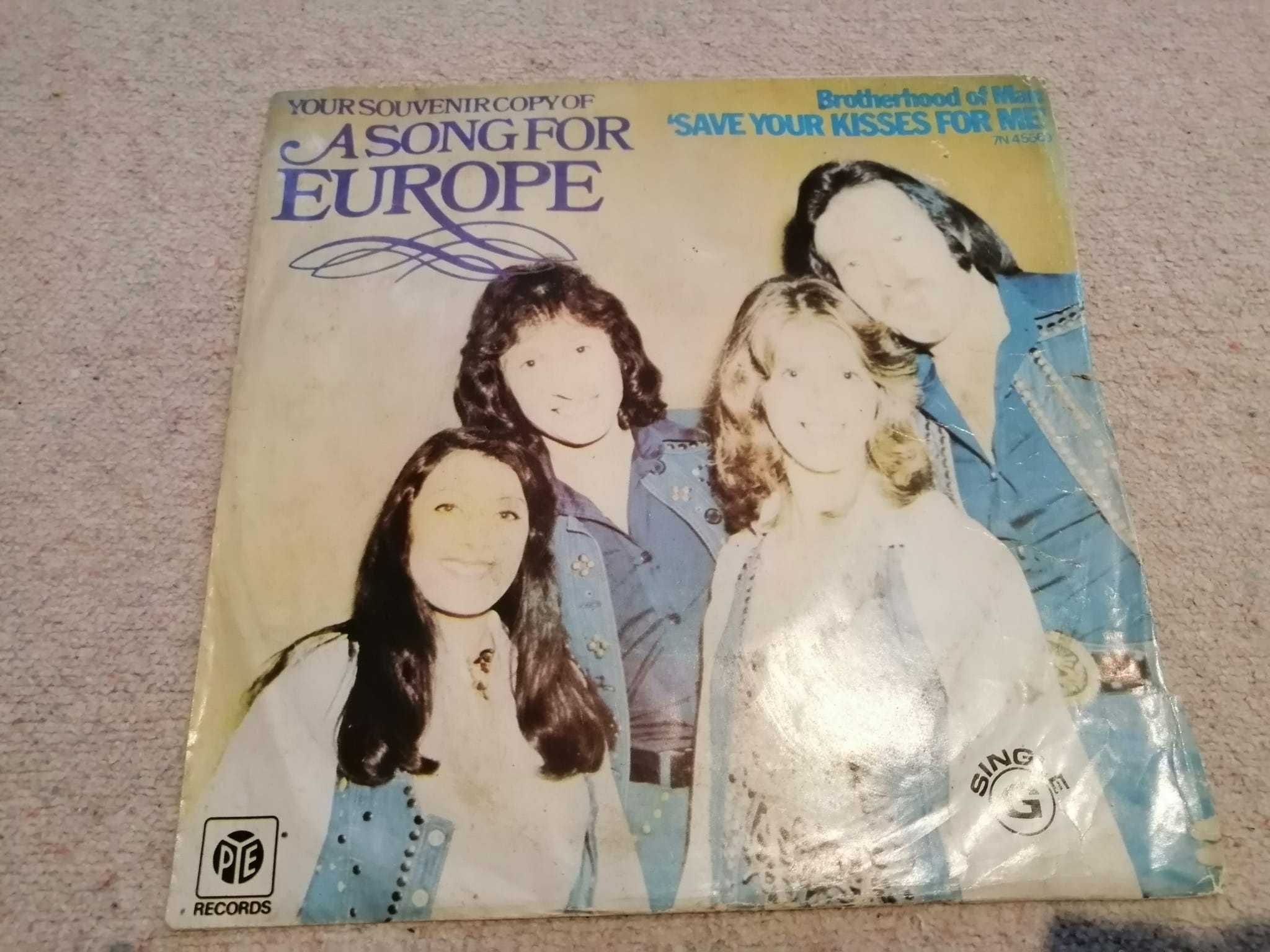 Vinil single, Brotherhood of Man, Save your kisses for me (Eurofestiv)