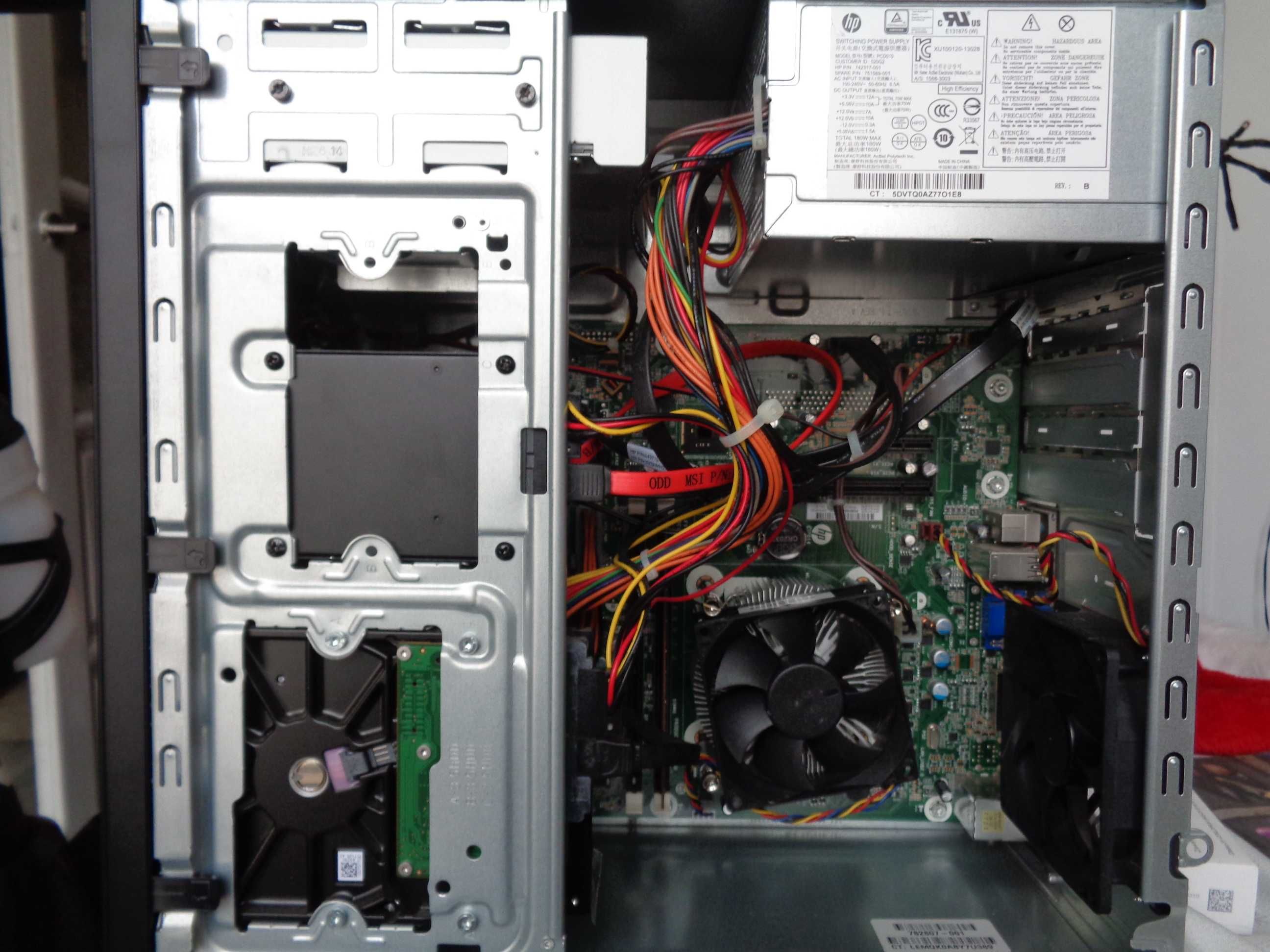 2komputery biurowe hp280g1 8gb ram win10,11pro klawiatura mysz hp