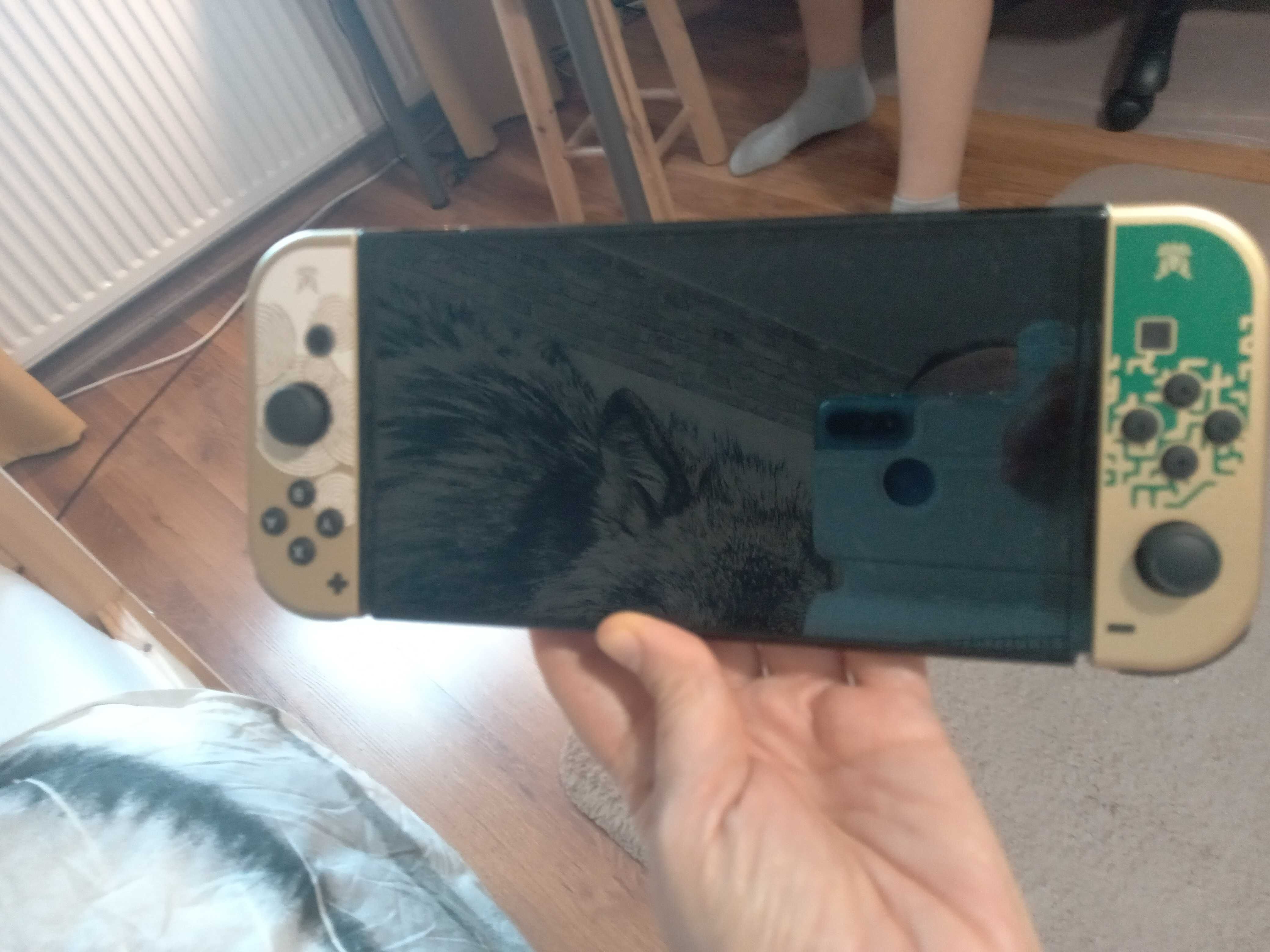 Konsola Nintendo Switch OLED Zelda TOTK Edition  jak nowa plus dodatki
