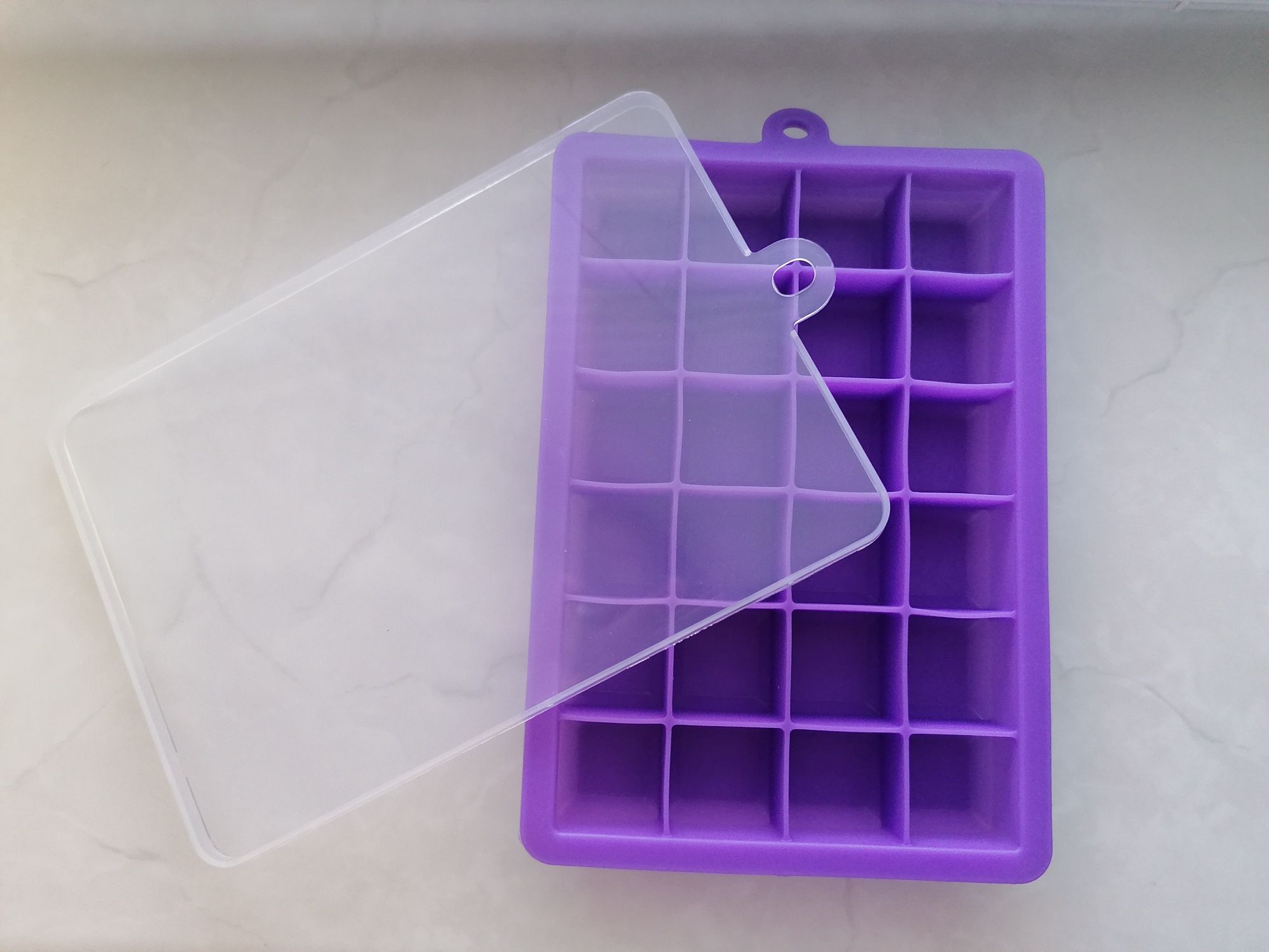 Силіконова форма для льоду з кришкою форма для заморозки льда пюре