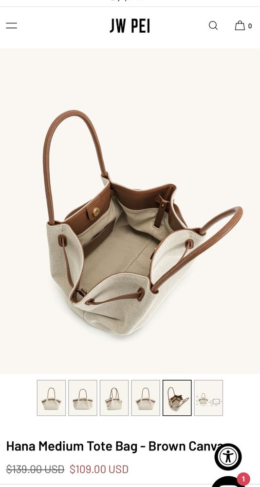 Сумка JW PEI Hana Medium Tote Bag