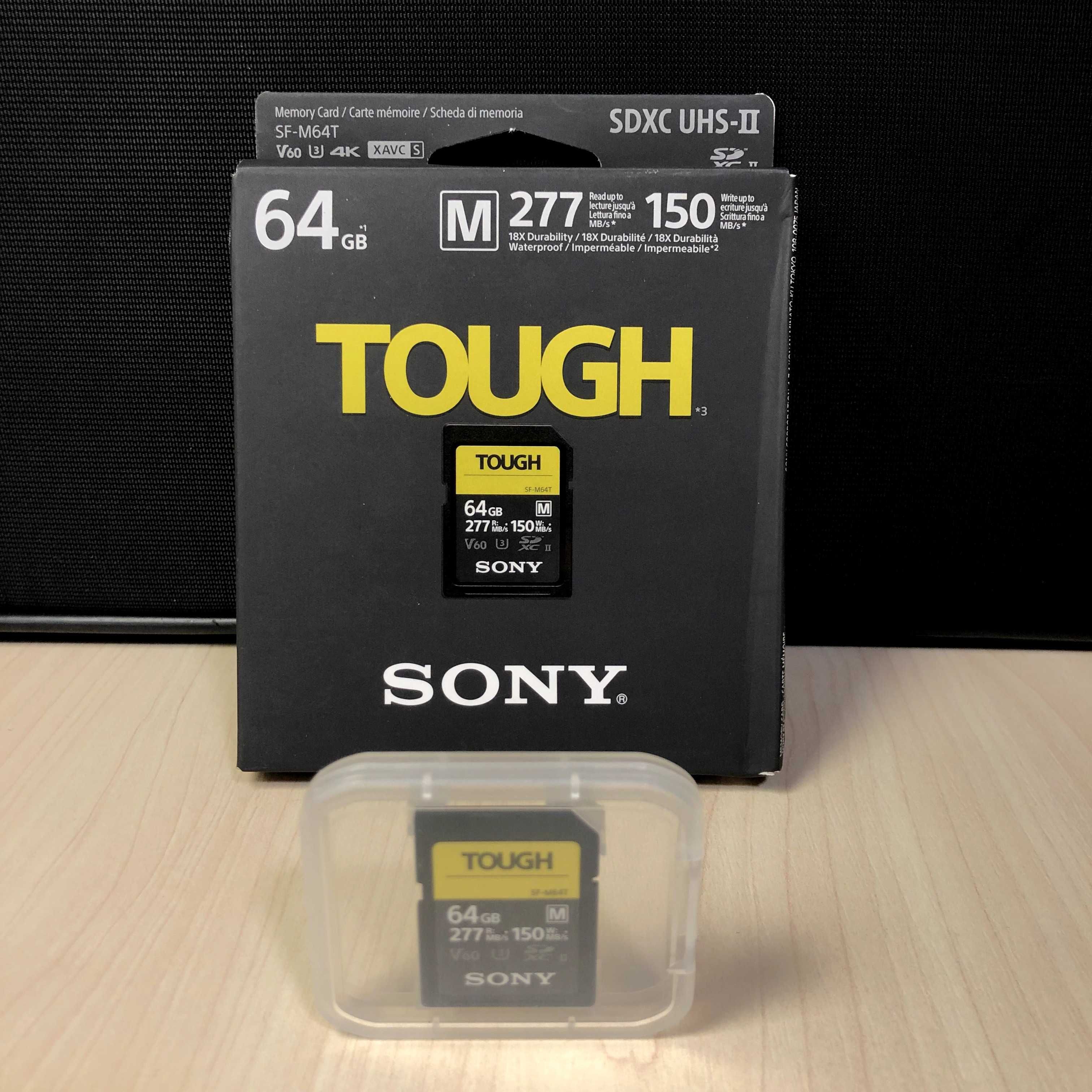 Карта пам'яті Sony 64 GB SDXC UHS-II U3 V60 TOUGH (SFM64T.SYM)