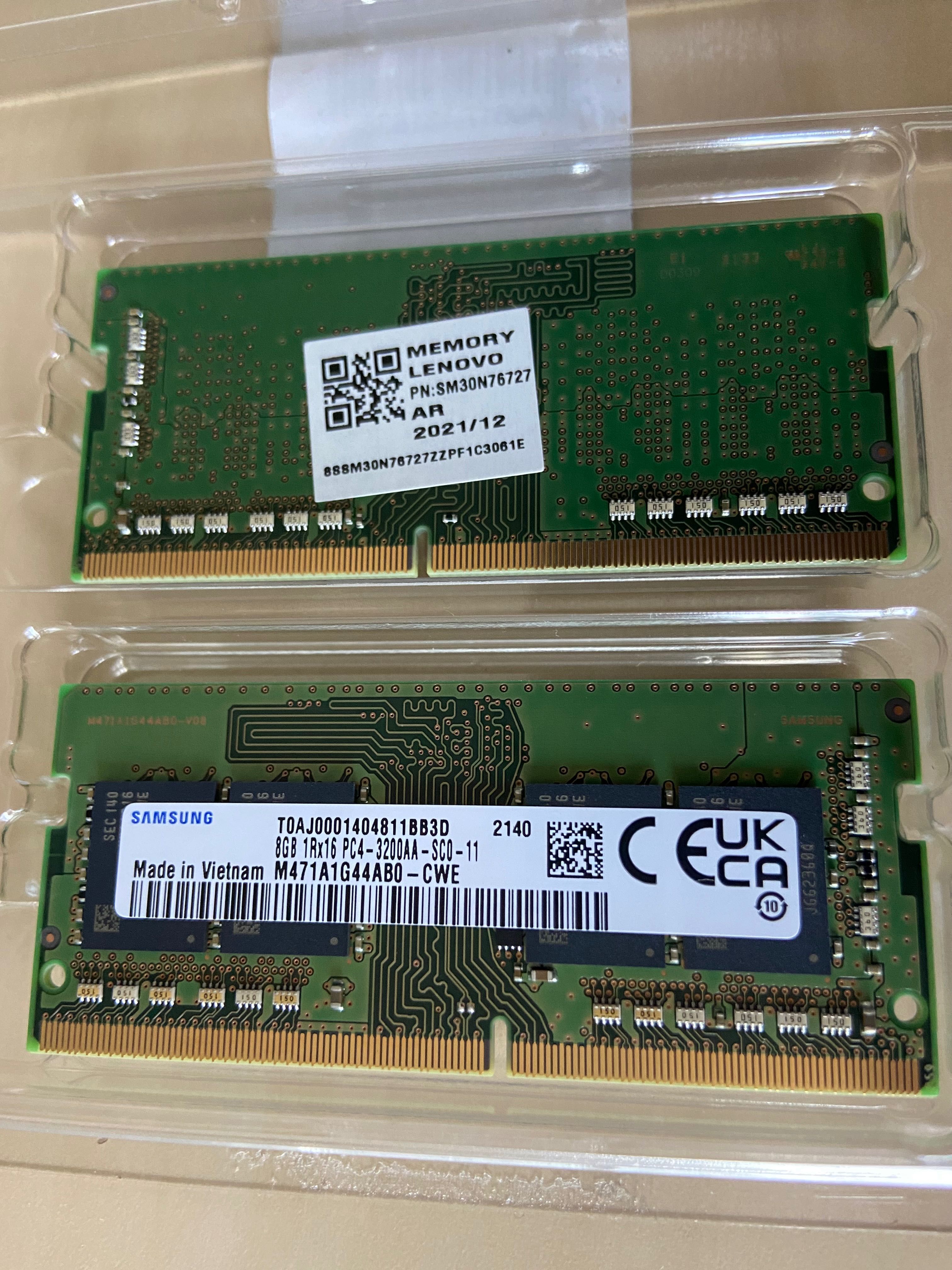 Pamięć RAM SAMSUNG 16GB SODIMM DDR4 3200mhz/2x8GB=16GB/Do laptopa