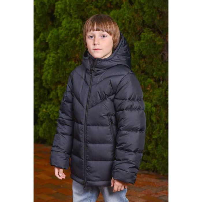 Трендовий зимовий теплий пуховик для хлопців р.36–48 на рости 128–170