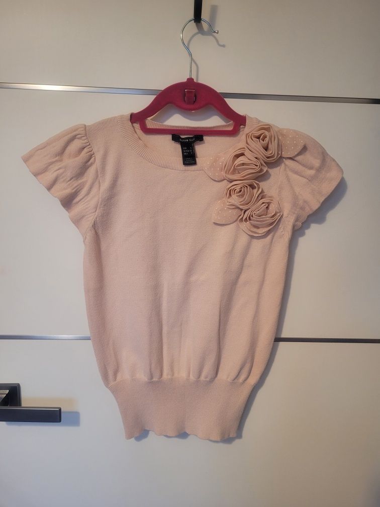 Romantyczna bluzeczka różowa Mango S