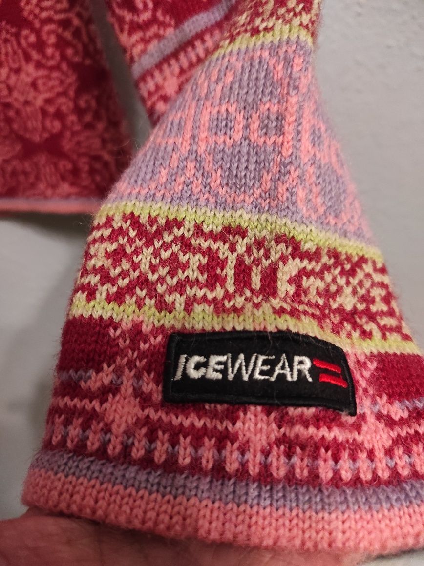Sweter schumwoole Icewear styl vintage różowy rozmiar S /36